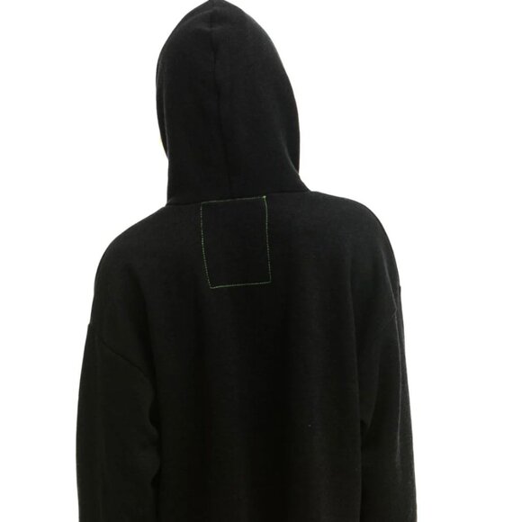 Aviator Nation Smiley 2 Relax Cropped Pullover Hoodie | Sz: Sm | Color: Black - Picture 10 of 10
